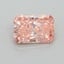 1.04 Ct. Fancy Vivid Pink Radiant Lab Grown Diamond
