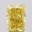 2.55 Ct. Fancy Vivid  Yellow Radiant Lab Grown Diamond