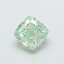 0.73 Ct. Fancy Vivid  Green Cushion Lab Grown Diamond