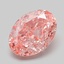 2.86 Ct. Fancy Vivid  Pink Oval Lab Grown Diamond