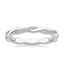 18K White Gold Petite Twisted Vine Eternity Diamond Ring (1/5 ct. tw.), smalltop view