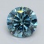2.30 Ct. Fancy Vivid Blue Round Lab Grown Diamond