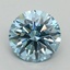 5.09 Ct. Fancy Vivid Blue Round Lab Grown Diamond