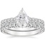 18KW Moissanite Sienna Diamond Bridal Set (7/8 ct. tw.), smalltop view