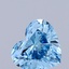 1.05 Ct. Fancy Vivid Blue Heart Lab Grown Diamond