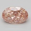 5.32 Ct. Fancy Vivid Pink Oval Lab Grown Diamond