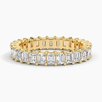 Emerald Eternity Lab Diamond Ring (2 ct. tw.) in 18K Yellow Gold