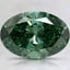 2.98 Ct. Fancy Vivid Pacific Green Oval Lab Grown Diamond