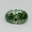1.27 Ct. Fancy Vivid Green Oval Lab Grown Diamond