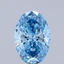 2.53 Ct. Fancy Vivid Blue Oval Lab Grown Diamond