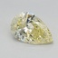 0.87 Ct. Fancy Yellow Pear Lab Grown Diamond