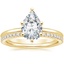 18K Yellow Gold Perfect Fit Ring with Luxe Ballad Diamond Ring (1/4 ct. tw.)