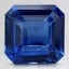 8.9x8.8mm Blue Asscher Sapphire