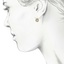 The Beachmont Earrings, smalltop view on a hand