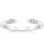 18K White Gold Nora Diamond Ring, smalltop view
