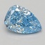 1.55 Ct. Fancy Vivid Blue Pear Lab Grown Diamond