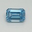 1.01 Ct. Fancy Vivid Blue Emerald Lab Grown Diamond