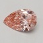 0.50 Ct. Fancy Vivid Pink Pear Lab Grown Diamond