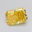2.02 Ct. Fancy Vivid Yellow Radiant Lab Grown Diamond