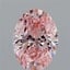 2.81 Ct. Fancy Vivid Pink Oval Lab Grown Diamond