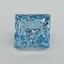 1.20 Ct. Fancy Vivid Blue Princess Lab Grown Diamond