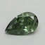 0.54 Ct. Fancy Vivid Pacific Green Pear Lab Grown Diamond