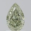 1.01 Ct. Fancy Deep  Green-Yellow Pear Diamond