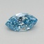 0.47 Ct. Fancy Vivid Blue Marquise Lab Grown Diamond