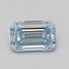 1.53 Ct. Fancy Intense Blue Emerald Lab Grown Diamond