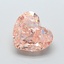 2.83 Ct. Fancy Light Orangy Brown Heart Lab Grown Diamond
