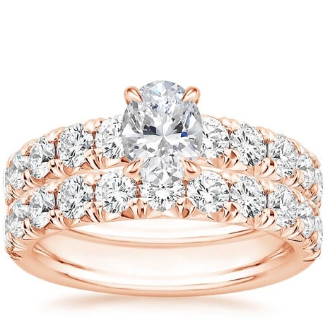 14K Rose Gold Ellora Diamond Bridal Set