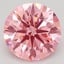 3.10 Ct. Fancy Vivid Pink Round Lab Grown Diamond