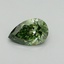 1.16 Ct. Fancy Vivid Green Pear Lab Grown Diamond