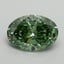 2.16 Ct. Fancy Vivid Green Oval Lab Grown Diamond