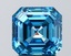 2.50 Ct. Fancy Vivid  Blue Asscher Lab Grown Diamond