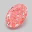 1.18 Ct. Fancy Vivid Pink Oval Lab Grown Diamond