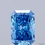 1.53 Ct. Fancy Vivid Blue Radiant Lab Grown Diamond