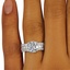 The Oleana Ring, smalltop view on a hand