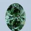 1.98 Ct. Fancy Vivid Green Oval Lab Grown Diamond