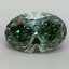 2.21 Ct. Fancy Vivid Pacific Green Oval Lab Grown Diamond