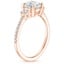 14K Rose Gold Lyra Three Stone Diamond Ring (1/4 ct. tw.), smallside view