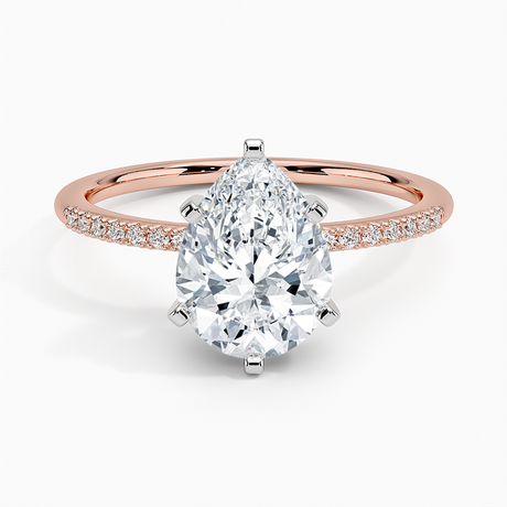 14K Rose Gold Whisper Diamond Ring