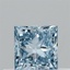 0.31 Ct. Fancy Vivid  Blue Princess Lab Grown Diamond