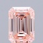 3.20 Ct. Fancy Intense Pink Emerald Lab Grown Diamond