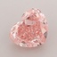 1.66 Ct. Fancy Vivid  Pink Heart Lab Grown Diamond
