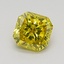 0.73 Ct. Fancy Intense Greenish Yellow Radiant Lab Grown Diamond