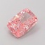 2.05 Ct. Fancy Vivid Pink Cushion Lab Grown Diamond