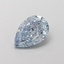 1.54 Ct. Fancy Intense  Blue Pear Lab Grown Diamond