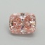 2.06 Ct. Fancy Vivid Pink Cushion Lab Grown Diamond