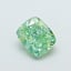 1.01 Ct. Fancy Vivid Green Cushion Lab Grown Diamond
